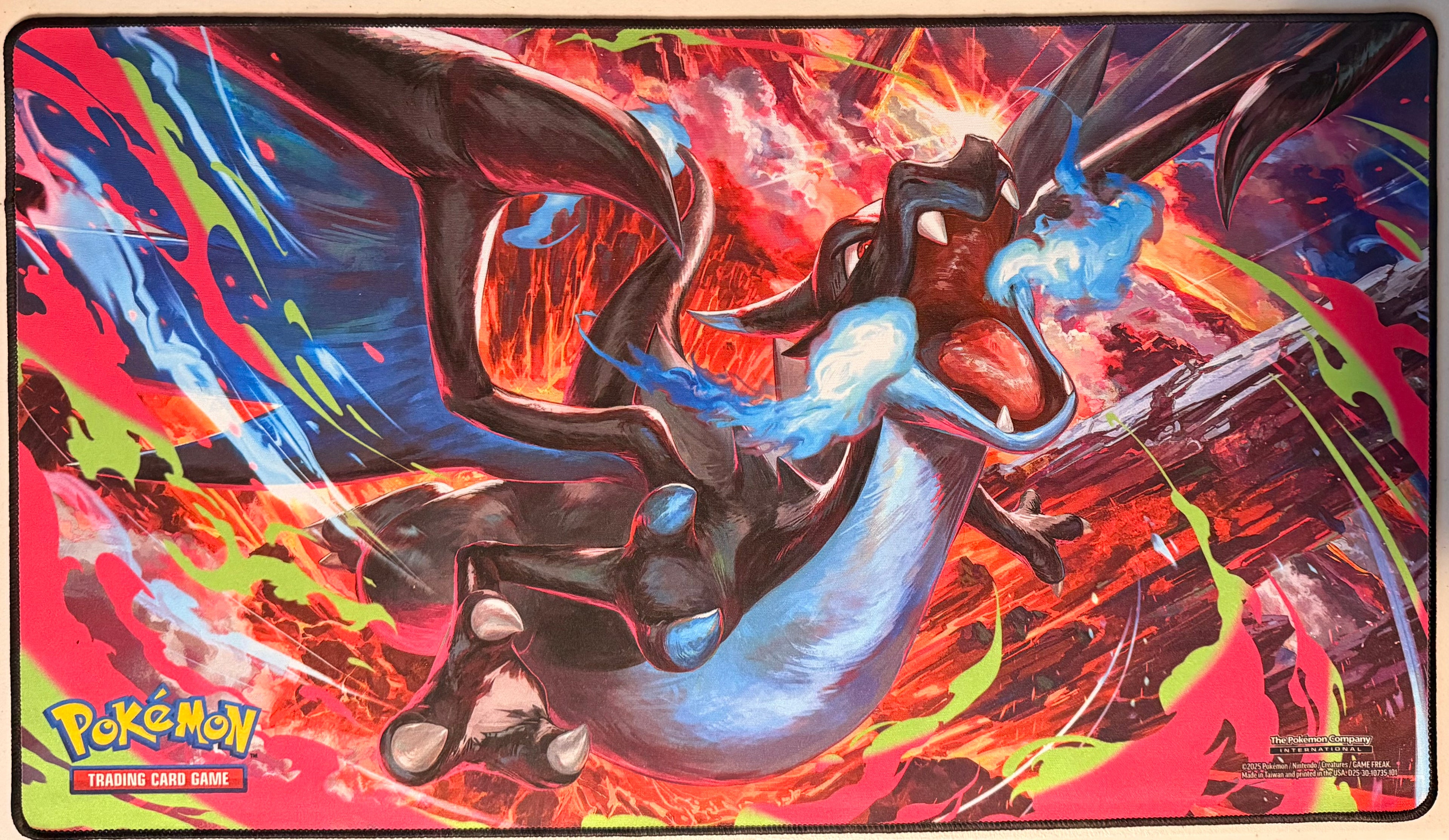 Pokemon Mega Charizard X Ex Desk Mat from Ultra-Premium Collection (UPC)