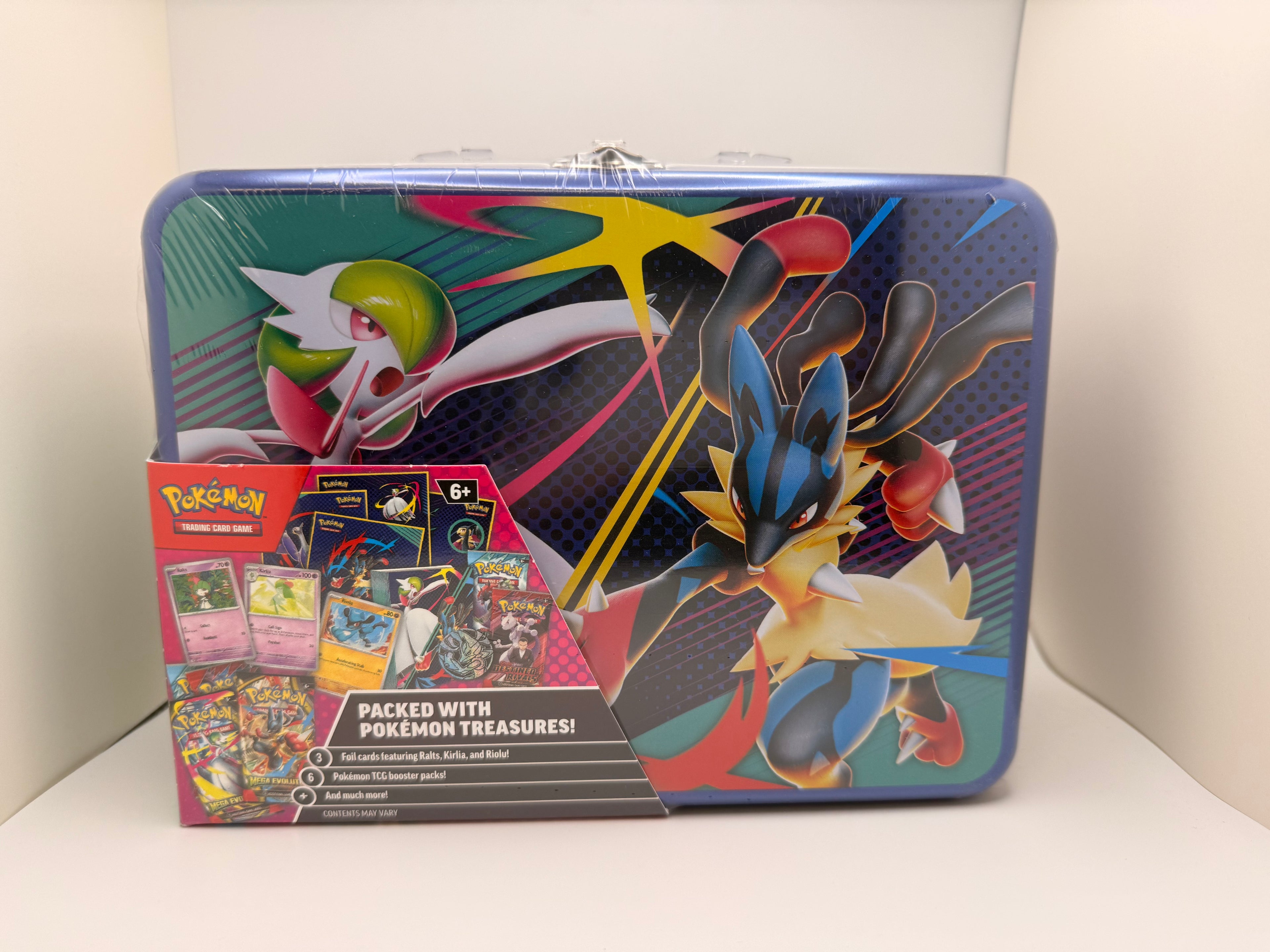 Pokemon Collector Treasure Chest Lunch Box Mega Lucario & Gardevoir