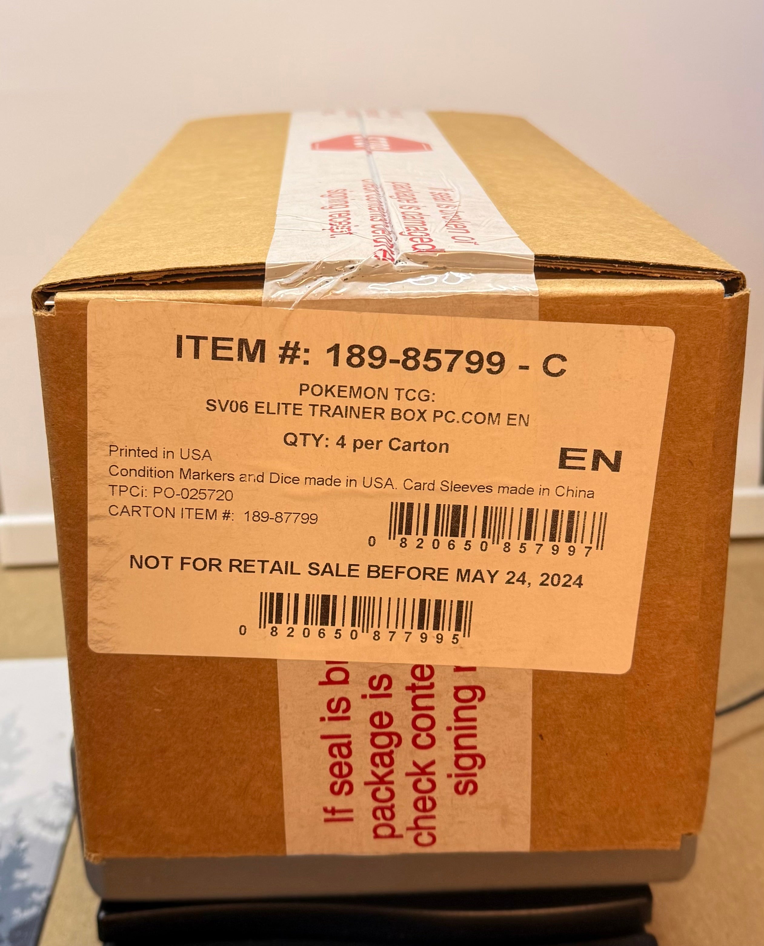 Twilight Masquerade Pokemon Center Elite Trainer Box (Exclusive) Case - SV06: (TWM)