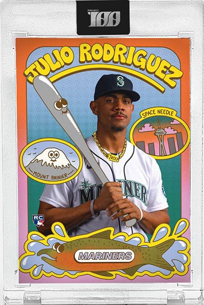 Topps Project 100 Julio Rodriguez by Lauren Martin #/3,999 Sealed